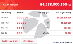 Kết quả xổ số Vietlott hôm nay 27/1/2019: Giải Jackpot hơn 64 tỷ đồng vẫn