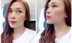 Hành động đáng yêu của Mỹ Tâm khi phát hiện bị chụp lén trên máy bay