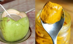 Bài thuốc chữa dạ dày từ nghệ và dừa chỉ ít ngày là khỏi bệnh
