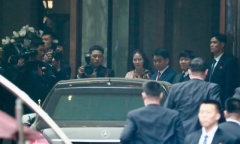 Video: Xe của Chủ tịch Kim Jong-un đã về đến khách sạn Melia