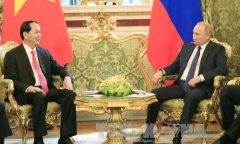 Chủ tịch nước Trần Đại Quang hội đàm với Tổng thống LB Nga Vladimir Putin