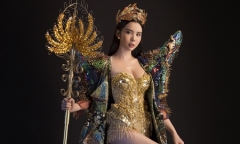 Không phải áo dài, Huỳnh Vy khoe trang phục dân tộc ấn tượng