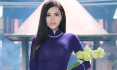 Hoa khôi thời trang duyên dáng với áo dài trước thềm Hoa hậu Việt Nam Thế giới