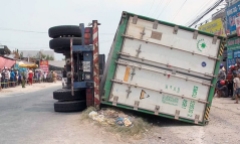 Vụ lật xe container khiến 3 người chết: Tài xế dương tính với ma túy
