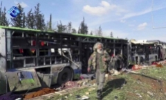 Đánh bom xe chở người sơ tán ở Syria, 100 người chết