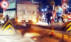 Tài xế xe tải cán chết thiếu tá CSGT ra đầu thú