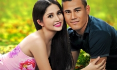 Vợ chồng tiền đạo Phan Thanh Bình bất ngờ thi 