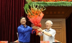 Tổng Bí thư, Chủ tịch nước Nguyễn Phú Trọng gặp mặt đảng viên trẻ tiêu biểu làm theo lời Bác