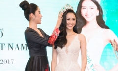 Hà Thu chính thức nhận vương miện Hoa hậu Trái Đất Việt Nam