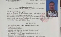 Truy nã Chu Viết Thông