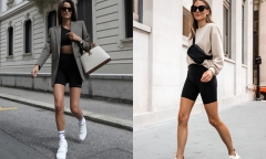 Quần biker là gì? Cách phối đồ với quần biker