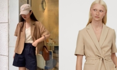 Cách mix blazer ngắn tay cho mùa hè