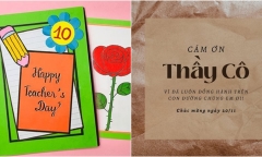 Một số mẫu thiệp mừng đẹp, ý nghĩa cho ngày Nhà giáo Việt Nam 20/11