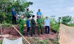 Hưng Yên: Khẩn trương khắc phục sự cố vỡ bờ bao ở địa bàn xã Hồng Vũ 