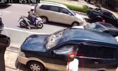 Làm rõ vụ người đàn ông đuổi theo đập vỡ kính xe, đe dọa tài xế ô tô