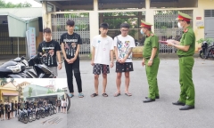 Khởi tố 21 thanh thiếu niên vác hung khí đi náo loạn đường phố