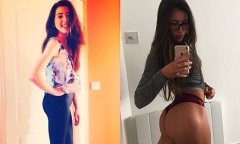 Cô gái xinh đẹp, quyến rũ sau khi tăng 13kg