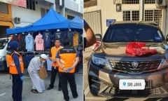 Người đàn ông lái xế hộp đi ăn xin, mỗi ngày 