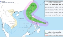 Bão FUNG-WONG có khả năng đạt đến cấp siêu bão vào ngày mai (9/11)