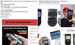 “Chợ mạng” tràn lan máy đo nồng độ cồn tại nhà: Kết quả có đáng tin?