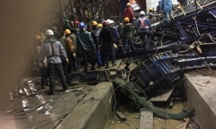 Lại sập giàn giáo ở Hà Tĩnh, một công nhân tử vong