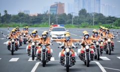 Công an Hà Nội tổ chức phân luồng giao thông đón đoàn khách quốc tế
