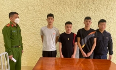 Không đòi được tiền, bộ tứ vào tận nhà trọ bắt giữ 