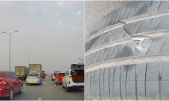 Hà Nội: Xác định nguyên nhân kiến hàng loạt phương tiện nổ lốp trên cầu Thanh Trì