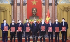 Chủ tịch nước trao quyết định bổ nhiệm 8 đại sứ, trưởng cơ quan đại diện Việt Nam ở nước ngoài