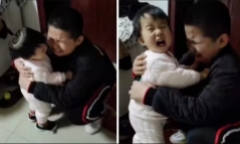 Xa nhau 20 ngày, anh trai bật khóc ôm chặt em gái khiến dân tình xúc động