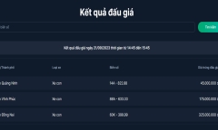 Đấu giá biển số xe phiên chiều 21/9: Biển 14A – 822.88 chốt giá vỏn vẹn 45 triệu đồng