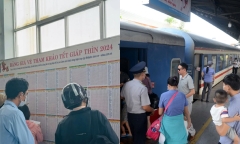 Ngày đầu mở bán vé tàu Tết 2024, giá cao nhất gần 3 triệu đồng 