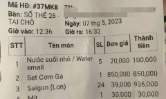 Bình Thuận: Xác minh thông tin quán ăn bán thùng bia Sài Gòn gần 1 triệu đồng