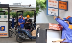 Giá xăng giảm mạnh, trượt mốc 25.000 đồng/lít