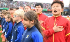 Quốc ca Việt Nam vang lên tại World Cup, triệu con tim rưng rưng tự hào