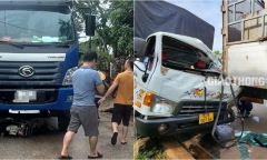 Tin tức tai nạn giao thông mới nhất ngày 16/9: Hai xe tải tông nhau, người dân phá cửa cứu tài xế mắc kẹt trong cabin