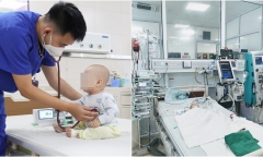 Sốt cao liên tục kèm đi ngoài hơn 20 lần một ngày, bé trai 10 tháng tuổi nguy kịch phải lọc máu