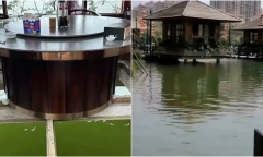 Sàn kính của nhà hàng nổi bất ngờ vỡ tan, một thực khách chết đuối