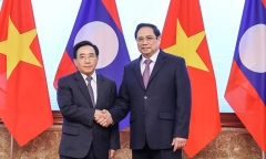 Chùm ảnh: Kỳ họp lần thứ 44 Ủy ban liên Chính phủ về hợp tác song phương Việt Nam-Lào
