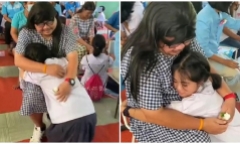 Bố đơn thân hóa trang thành phụ nữ đến trường Ngày của Mẹ, con gái có hành động khiến ai nấy 