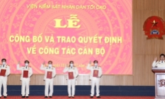 Công bố quyết định điều động, bổ nhiệm nhân sự Viện Kiểm sát nhân dân Tối cao