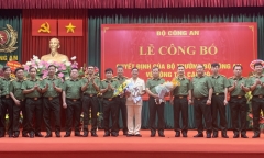 Bộ Công an công bố quyết định bổ nhiệm 2 tân Cục trưởng