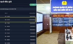 Biển số xe đẹp “thần tài lớn” trúng đấu giá hơn 3 tỷ đồng