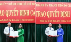 TP.HCM: Tân Bí thư Quận ủy quận 3 và quận Phú Nhuận là ai?