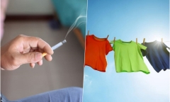 Mẹo khử mùi thuốc lá trên quần áo
