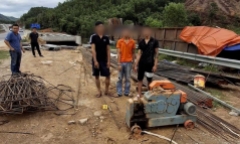 Bắt tạm giam nhóm đối tượng trộm vật tư tại công trường cao tốc Bắc - Nam