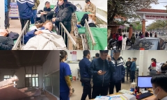 Vụ sập trần gỗ lớp học ở Nghệ An: Một học sinh bị chấn thương sọ não và cột sống