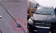 Clip: Lái xe lúc say rượu, nam tài xế tông người đi đường bay xuống sông
