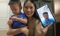 Vợ tiền vệ Đỗ Hùng Dũng tiết lộ tình trạng sau chấn thương kinh hoàng của chồng