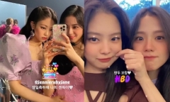 Jisoo đăng ảnh chúc mừng sinh nhật Jennie, chị em BLACKPINK thi nhau khoe 'visual' ấn tượng